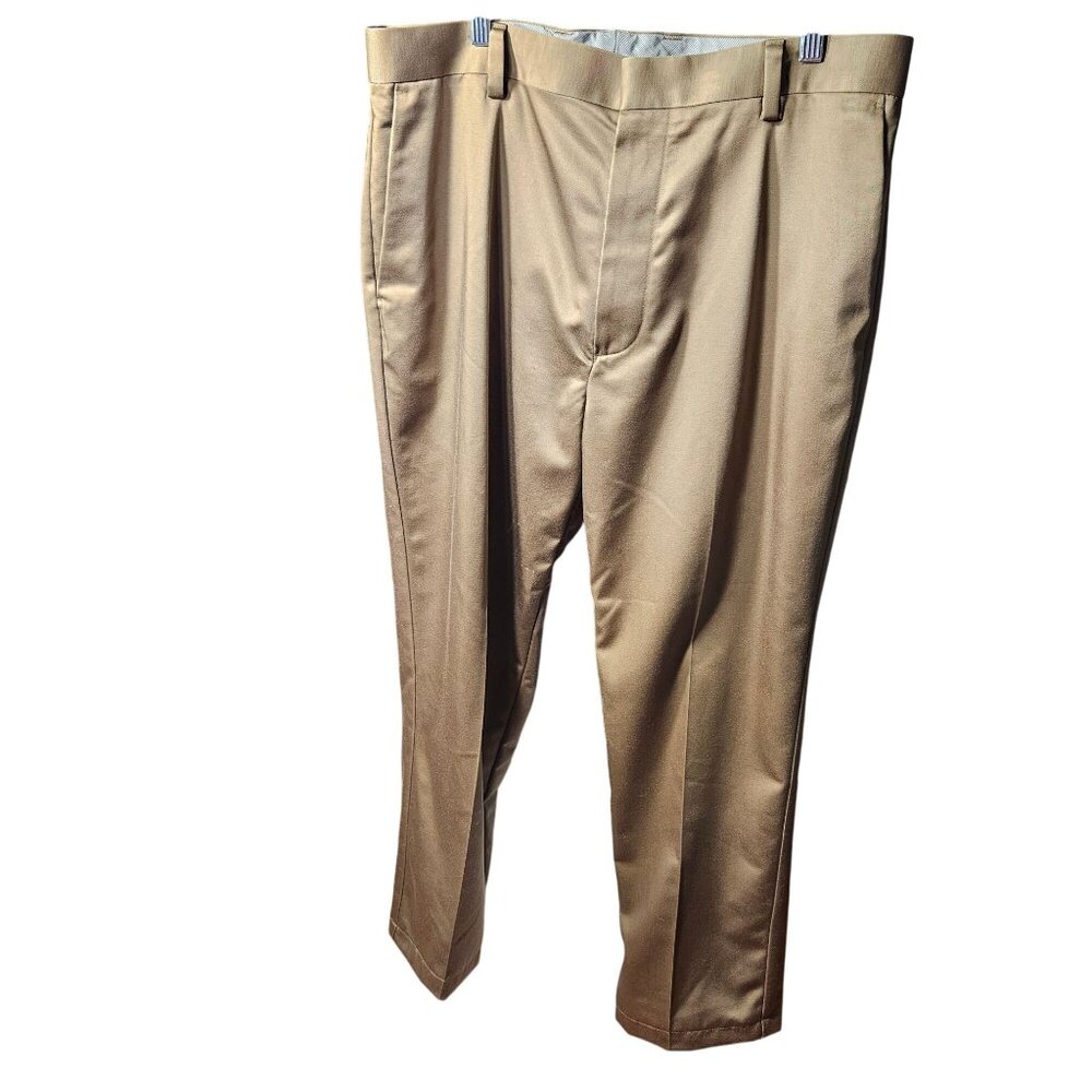 Dockers mens Khaki Flat Front Dress Pants Size 36